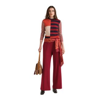 Maliparmi Pantaloni in Tecno Jersey - - Trousers - Donna - Rosso - XS