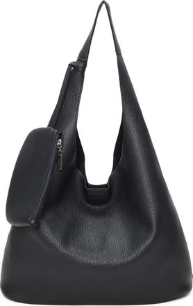 Generic Luxury Womens Hobo Handbag, Faux Leather Shoulder Bag with Multiple Compartments, Large Capacity Tote, 46 x 37 x 14 cm (Navy)