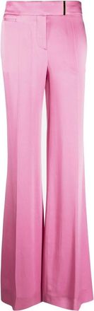 Tom Ford high-waisted wide-leg trousers - women - Acetate/Viscose/Viscose/Polyester - 38 - Pink