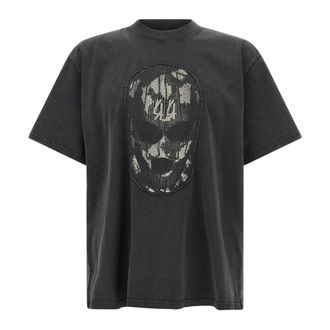 44 Label Group Gedruikt T-shirt - Heren - Tops - Zwart - Maat: L Katoen