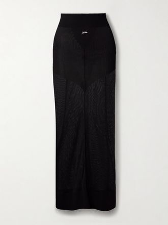 Jean Paul Gaultier Gonna Maxi In Maglia - Nero
