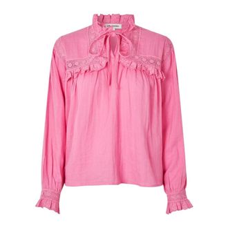 Lollys Laundry Roze Gemma LL Shirt LS - Dames - Blouses - Roze - S - Overhemden