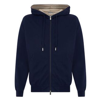 Fedeli Zip-throughs, male, Blue, Size: L Zip-up Hoodie