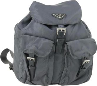 Prada Pre-owned Backpacks, female, Gray, Size: ONE SIZE Pre-owned Backpack