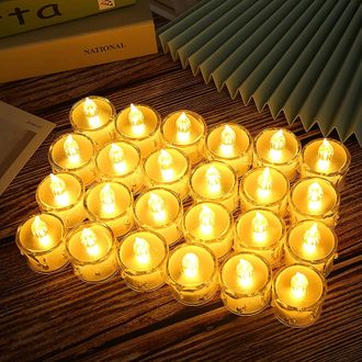 OEM Velas Led Tipo Candelita, Velas Led Tipo Candelita Con Llama Realista, Paquete De 36 Velas Led Tipo Candelita Sin Llama Que Funcionan Con Pilas, Velas