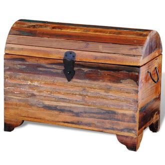 Berkfield Home Reclaimed Storage Chest Solid Wood in Brown