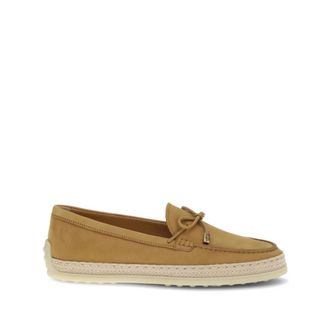 Tod's Flat Loafer - female - Tods - Loafers - Brown - 7 UK - Shoes