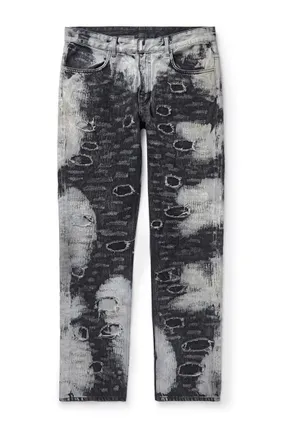 Givenchy Slim-Fit Distressed Bleached Jeans