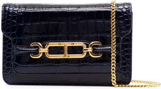 Tom Ford small Whitney shoulder bag - unisex - Calf Leather - One Size - Blue