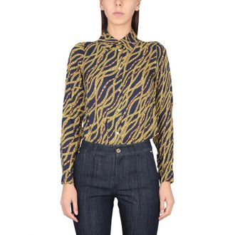 Michael Kors Shirts, female, Multicolor, Size: XS Status Print Georgette Blouse