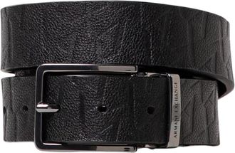 A|X Armani Exchange Accessoires, Heren, Zwart, ONE Size, Leer, Reversible Leather Belt