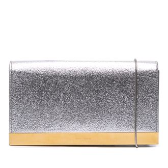 Saint Laurent Zilveren Clutch