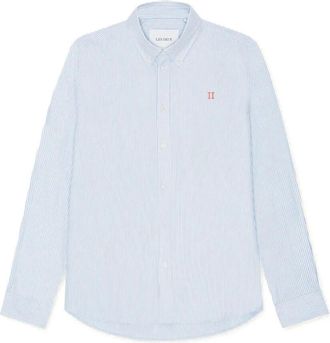 Les Deux Konrad Contrast Oxford Shirt - Heren - Casual Overhemden - Blauw - L - Katoen - Overhemden