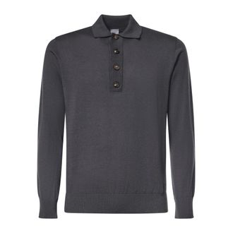 Eleventy Polo a maniche lunghe - - Tops - Uomo - Grigio - 3XL