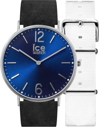 Ice Watch ICE City 41Mm 001371 - Heren - Horloges - Zwart - ONE Size - Leer - Accessoires