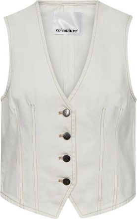 Co'Couture Bernettacc Vesten - Dames - Gillet - Beige - XS - Kostuums