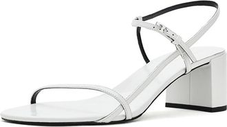 Tory Burch 38mm Gigi Heel Sandals Womens Sandals Bianco : 10.5 M, Synthetic