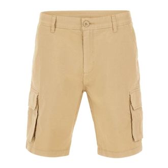 Sun 68 Casual Shorts, male, Beige, Size: W38 Cotton Cargo Shorts