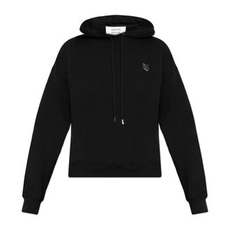 Maison Kitsun&eacute; Hoodie - Dames - Hoodies - Zwart - L - Katoen - Hoodies & sweatvesten