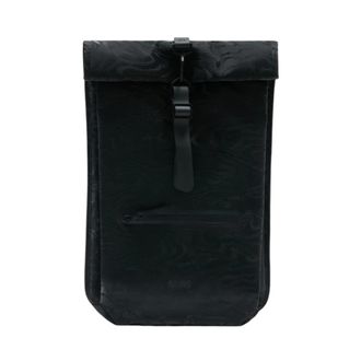 Rains Rolltop Rucksack W3 - unisex - Rains - Backpacks - Black - ONE SIZE - Bags
