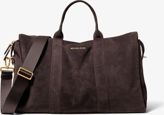 Michael Kors Nicholas Medium Suede Slouch Duffel Bag