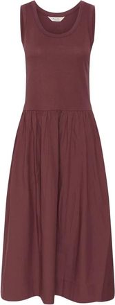 Part Two Midi Jurken - Dames - Casual kleedjes - Bruin - 2XL - Kleedjes