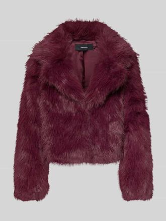 Vero Moda Regular Fit Jacke aus Teddyfell Modell NORA in Bordeaux, Gr&ouml;&szlig;e XL