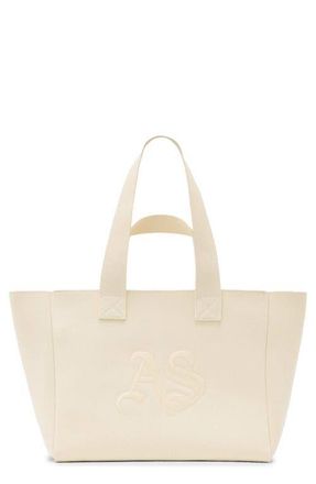 AllSaints Izzy Medium Tote Bag in Barley White at Nordstrom