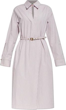 Fendi Shirt Dresses, female, White, Size: XS Long-sleeved Shirt Dress