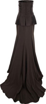 Solace London Womens Maxi Dress Alia Brown Polyester
