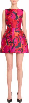 Amanda Uprichard Banco Dress In Pink Multi
