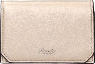 Pineider Herrens Dokumentenhalter aus Leder in Gold