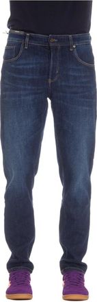 Pantaloni Torino Donkere Regular Denim Jeans - Heren - Slim Fit Jeans - Blauw - W36 - Denim - Jeans