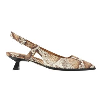 VIA VAI Schoenen, Dames, Beige, 41 EU, Leer, Lea Elina Slingbacks