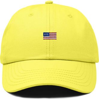 Dalix USA Flag Dad Cap in Yellow at Nordstrom