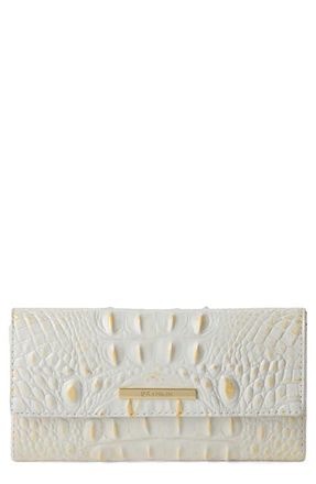 Brahmin Cordelia Croc Embossed Leather Wallet in Chantilly at Nordstrom