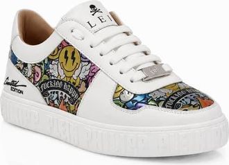 Philipp Plein Lo-Top Sneakers Smile Unisex in White at Nordstrom, Size 45