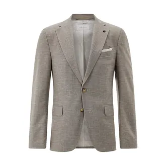 Carl Gross Carl Gross - Franjo-J Jacket - Heren - Jassen - Bruin - Maat: W27 Leer