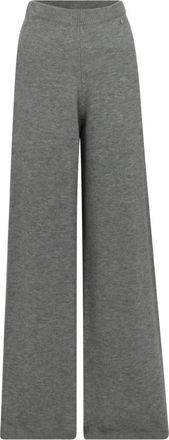 Silvian Heach Broeken, Dames, Grijs, S, Wol, Vrek Wijde Broek