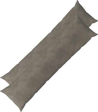 vidaXL Coj&iacute;n Con Almohada Heerlen 2 Uds. Gris Claro Terciopelo Vidaxl