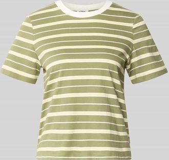 s.Oliver Red Label Regular Fit T-Shirt aus reiner Baumwolle in Hellgruen, Gr&ouml;&szlig;e 34