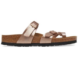 Birkenstock Mayari Birko-Flor Unisex Toe Post Sandals - Copper - Size:UK 7.5