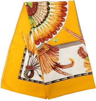 Herm&egrave;s Pre-owned Hermes Brazil Silk Scarf 90 Ladies LWUA0S6S8Z1FLMIE