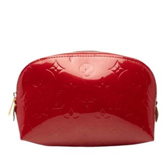 Louis Vuitton Pre-owned Monogram Vernis Pouch - Dames - Pre-owned - Rood - Maat: ONE Size Leer