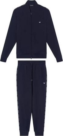 Emporio Armani Tweedelig Trainingspak - Heren - Trainingspakken - Blauw - L - Tweed - Fitness
