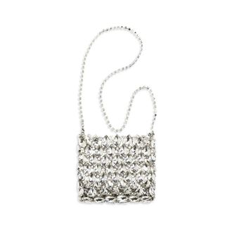 Self Portrait Silver Polyester Shoulder Womens Bag
