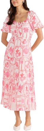 Minkpink Bria Puff Sleeve Midi Dress