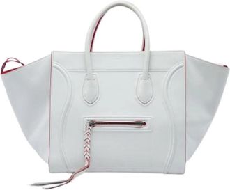 Celine Pre-owned Phantom Luggage Tote - Dames - Vintage Shopper - Wit - ONE Size - Leer - Vintage
