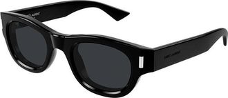 Saint Laurent SL761001 Square Full Rim Sunglasses - Black