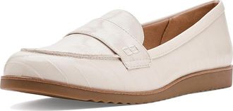 Life Stride Zee Loafers/Moc Shoes Womens Flat Shoes Bone White : 7.5 W (C), Faux Leather